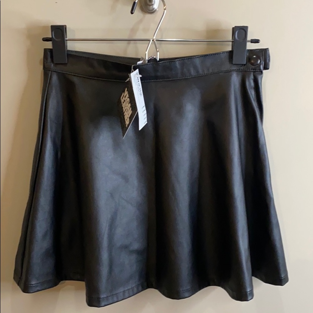 Vegan Leather Skirt